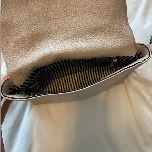 Kate Spade Pebbled Leather Crossbody Purse - Cream/Blush Crossbody Bag - Picture 7 of 8